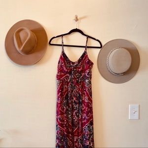 Anthropologie Tie-Front Cotton Maxi Dress